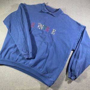 VTG Gopher Sport Collared Sweatshirt Men 3 Blue Raintree Golf Fleece Made in USA